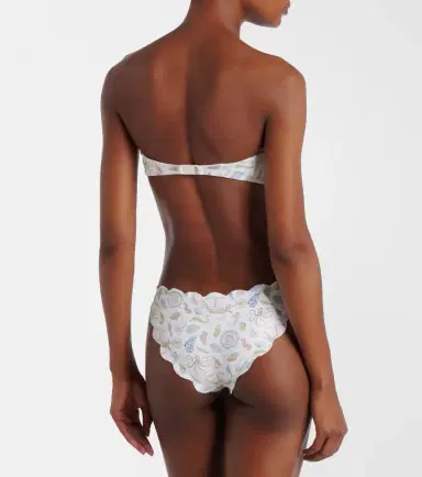 Marysia Antibes scalloped bandeau bikini top | Thumbnail 4
