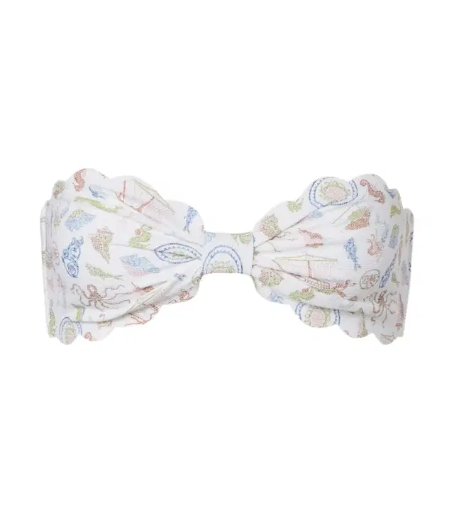 Marysia Antibes scalloped bandeau bikini top