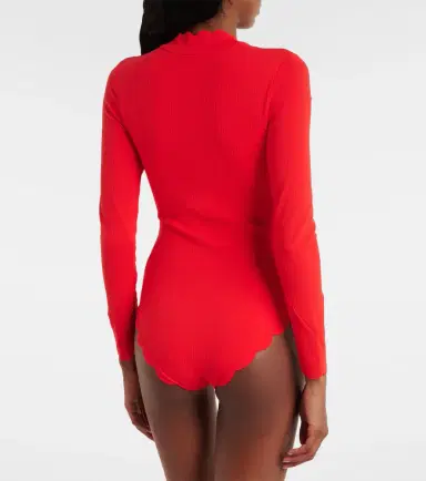 Marysia North Sea scalloped rashguard swimsuit | Thumbnail 2
