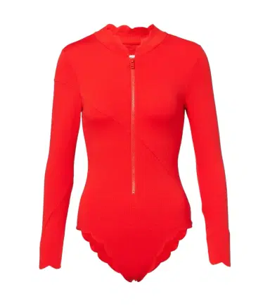Marysia North Sea scalloped rashguard swimsuit | Thumbnail 1