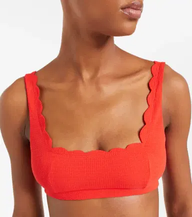 Marysia Mini Palm Springs scalloped bikini top | Thumbnail 2