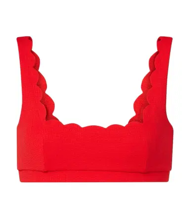 Marysia Mini Palm Springs scalloped bikini top | Thumbnail 1