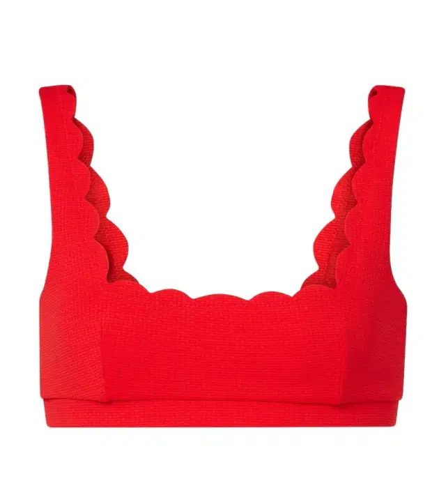 Marysia Mini Palm Springs scalloped bikini top