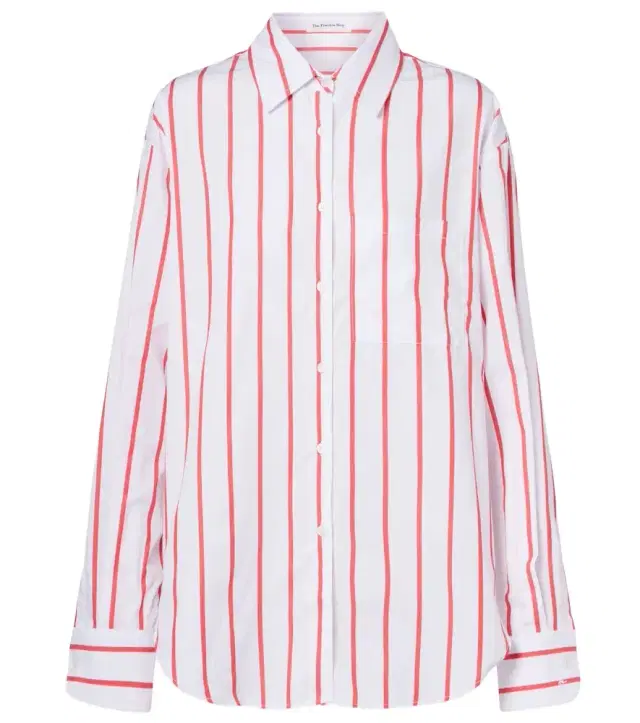 The Frankie Shop Lui striped cotton poplin shirt