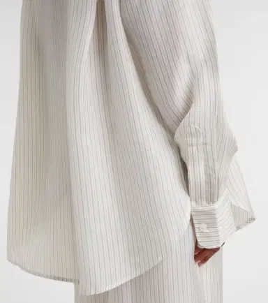 The Frankie Shop Peri sheer striped shirt | Thumbnail 3