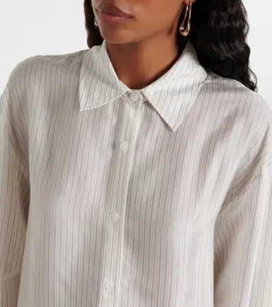 The Frankie Shop Peri sheer striped shirt | Thumbnail 4
