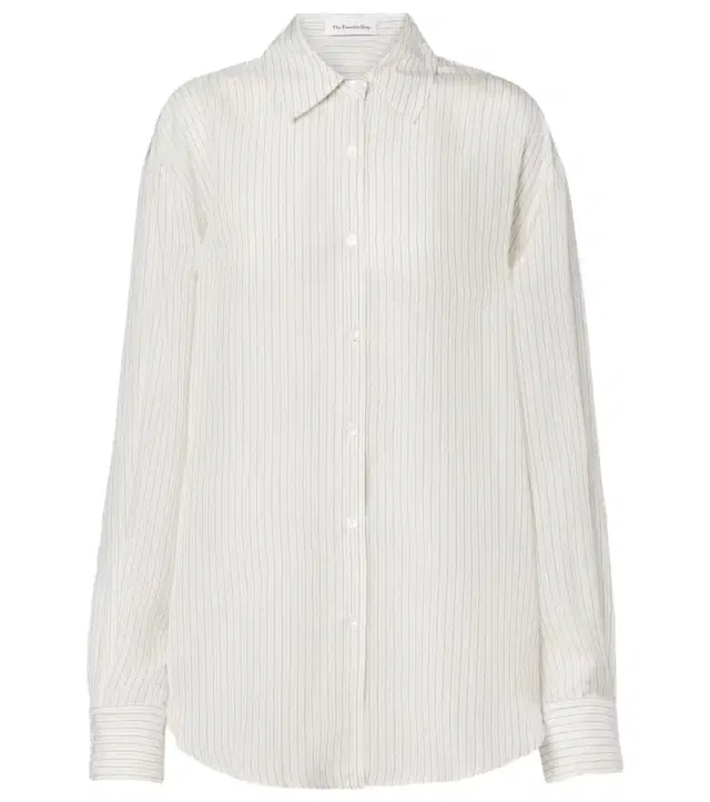 The Frankie Shop Peri sheer striped shirt
