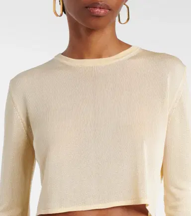 The Frankie Shop Kazel knitted cropped top | Thumbnail 5