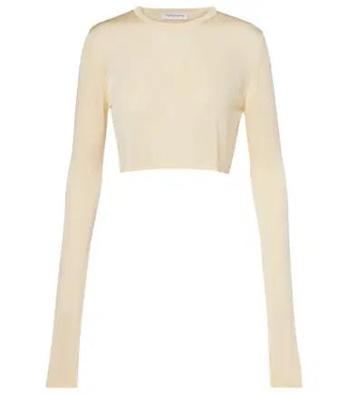 The Frankie Shop Kazel knitted cropped top | Thumbnail 1
