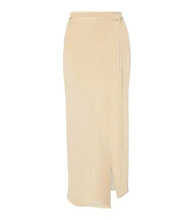 The Frankie Shop Alsen knitted sheer wrap skirt | Thumbnail 1