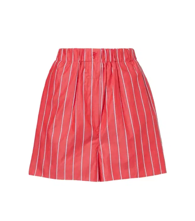 The Frankie Shop Lui striped cotton poplin shorts
