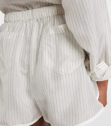 The Frankie Shop Brenna sheer striped shorts | Thumbnail 3