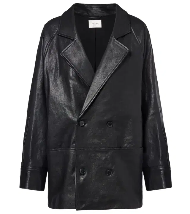 Frame Oversized leather jacket