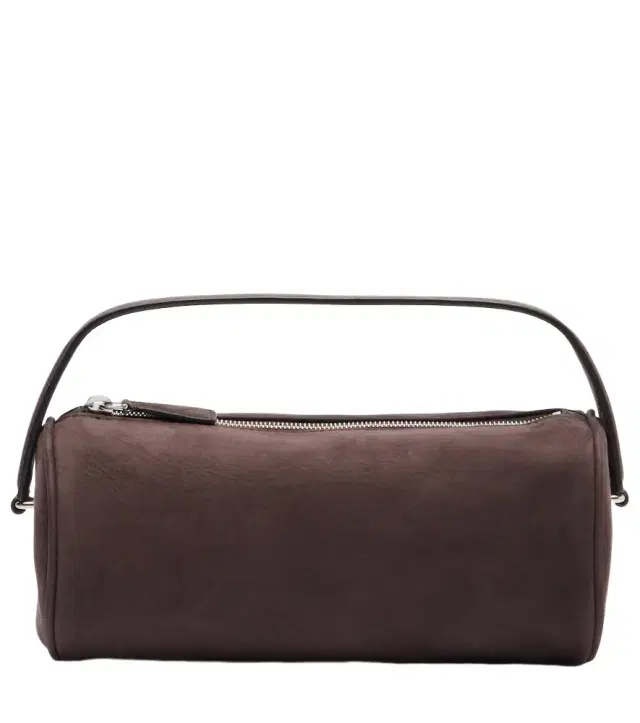 Round 90s suede tote bag