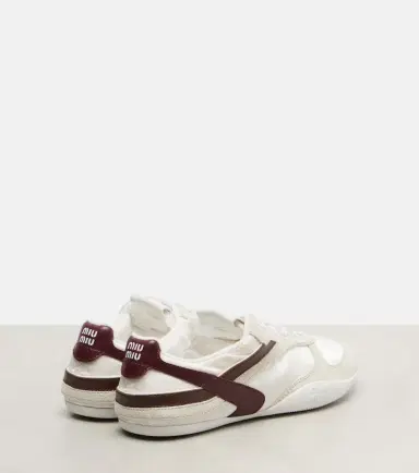 Miu Miu Gymnasium suede-trimmed sneakers | Thumbnail 2