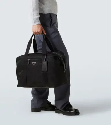 Prada Re-Nylon leather-trimmed duffel bag | Thumbnail 6 Prada Re-Nylon leather-trimmed duffel bag | Thumbnail 6