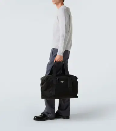 Prada Re-Nylon leather-trimmed duffel bag | Thumbnail 7 Prada Re-Nylon leather-trimmed duffel bag | Thumbnail 7