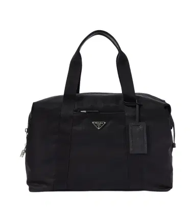 Prada Re-Nylon leather-trimmed duffel bag | Thumbnail 1 Prada Re-Nylon leather-trimmed duffel bag | Thumbnail 1