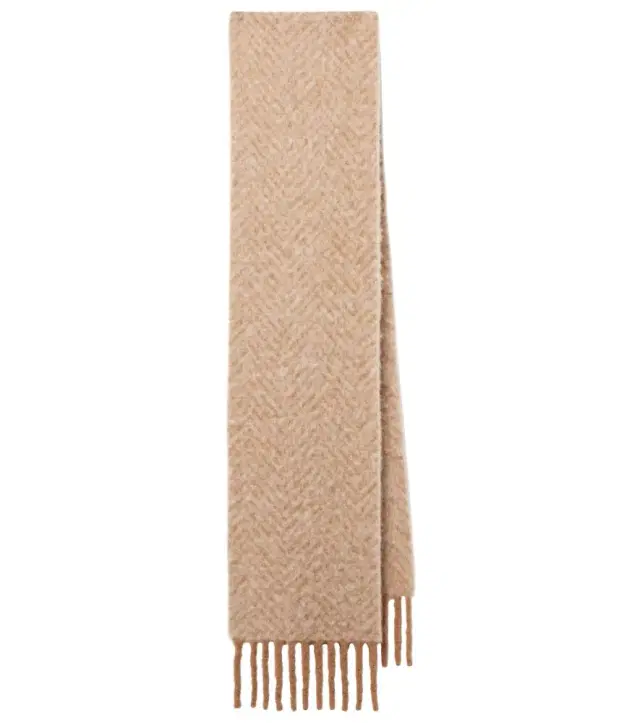 Loro Piana Chevron alpaca-blend scarf