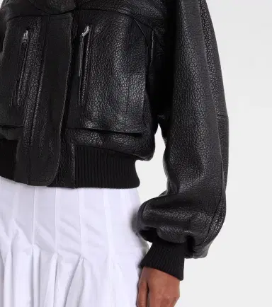 Jacquemus Cropped leather jacket | Thumbnail 2 Jacquemus Cropped leather jacket | Thumbnail 2