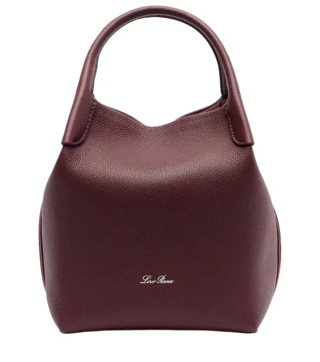 Loro Piana Bale Small leather bucket bag