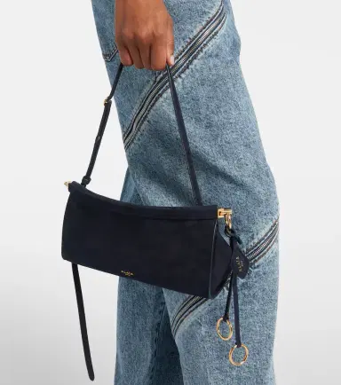 Alaia Alaïa Le Click Small suede shoulder bag | Thumbnail 5 Alaia Alaïa Le Click Small suede shoulder bag | Thumbnail 5