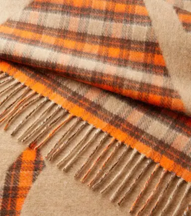 Loewe Anagram checked wool and cashmere blanket | Thumbnail 2