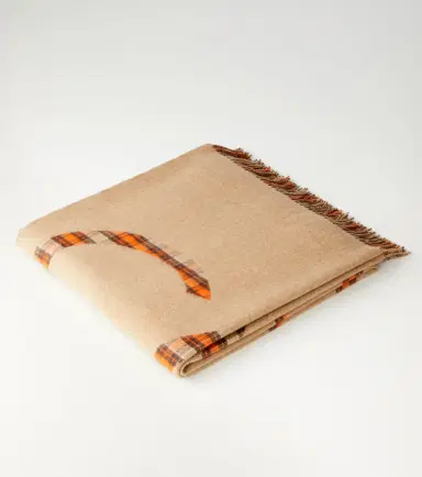 Loewe Anagram checked wool and cashmere blanket | Thumbnail 3