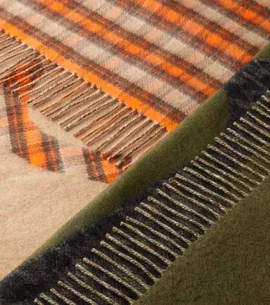 Loewe Anagram checked wool and cashmere blanket | Thumbnail 5