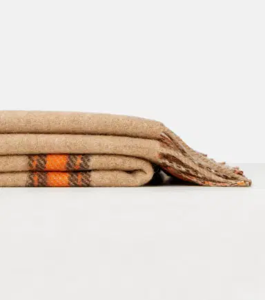 Loewe Anagram checked wool and cashmere blanket | Thumbnail 6