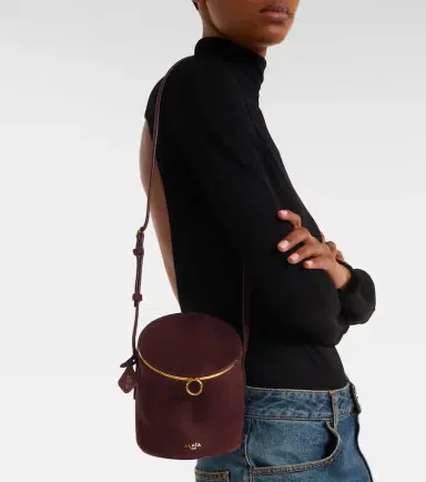 Alaïa Alaïa La Canette Small suede bucket bag | Thumbnail 5 Alaïa Alaïa La Canette Small suede bucket bag | Thumbnail 5