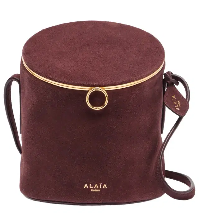 Alaia Alaïa La Canette Small suede bucket bag