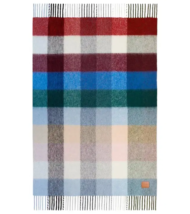 Loewe Checked alpaca and wool-blend blanket