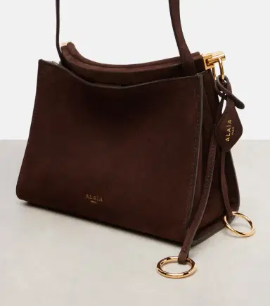 Alaïa Alaïa Le Click Small suede shoulder bag | Thumbnail 3 Alaïa Alaïa Le Click Small suede shoulder bag | Thumbnail 3