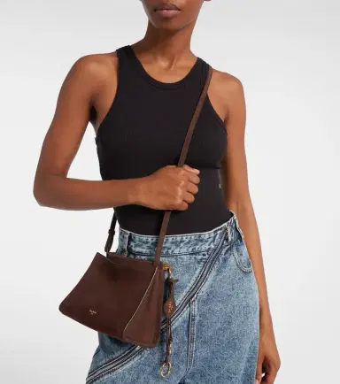 Alaïa Alaïa Le Click Small suede shoulder bag | Thumbnail 5 Alaïa Alaïa Le Click Small suede shoulder bag | Thumbnail 5
