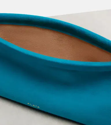 Alaïa Alaïa Le Click Small suede shoulder bag | Thumbnail 3 Alaïa Alaïa Le Click Small suede shoulder bag | Thumbnail 3