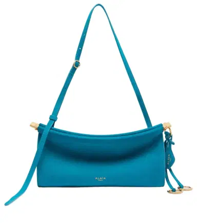 Alaïa Alaïa Le Click Small suede shoulder bag | Thumbnail 1 Alaïa Alaïa Le Click Small suede shoulder bag | Thumbnail 1