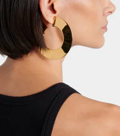 Alaïa Alaïa Medium hoop earrings | Thumbnail 5