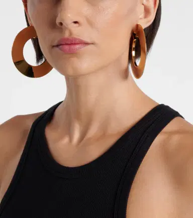 Alaïa Alaïa Medium hoop earrings | Thumbnail 6