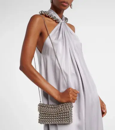 Aquazzura Cosmic Small beaded shoulder bag | Thumbnail 5