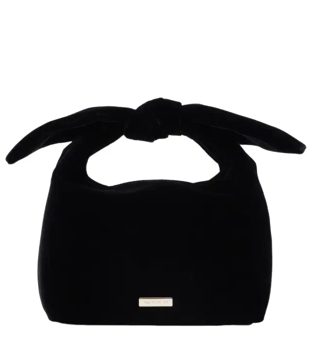 Bow Tie Small velvet tote bag