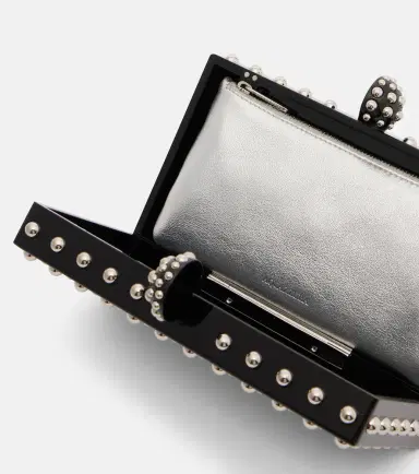 Aquazzura Cosmic Mini studded clutch | Thumbnail 3