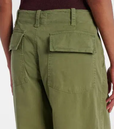 Nili Lotan Leon mid-rise cotton twill wide-leg pants | Thumbnail 2