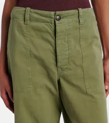 Nili Lotan Leon mid-rise cotton twill wide-leg pants | Thumbnail 5