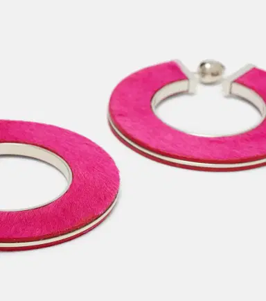 Alaïa Alaïa Leather-trimmed earrings | Thumbnail 4 Alaïa Alaïa Leather-trimmed earrings | Thumbnail 4