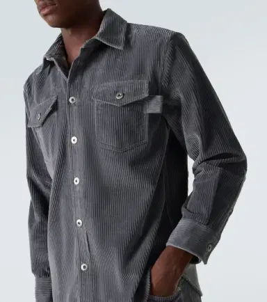 Bottega Veneta Matt cotton corduroy shirt | Thumbnail 4