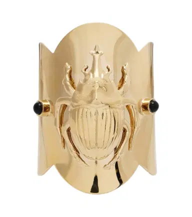 La DoubleJ Scarab gold-plated cuff bracelet | Thumbnail 1