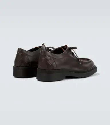Bottega Veneta Ben Intrecciato leather lace-up shoes | Thumbnail 2