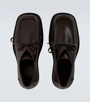 Bottega Veneta Ben Intrecciato leather lace-up shoes | Thumbnail 3