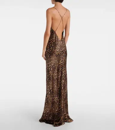Nili Lotan Ira leopard-print silk gown | Thumbnail 5